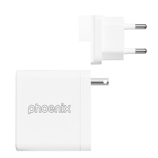 Cargador tipo c 100w gan phoenix universal para portatil tablet o smartphone carga rapida