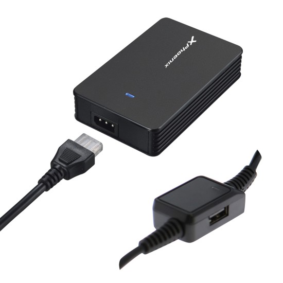 Adaptador cargador de corriente universal automatico  phoenix 40w  (incluye 5 conectores)  para portatiles y netbooks con puert