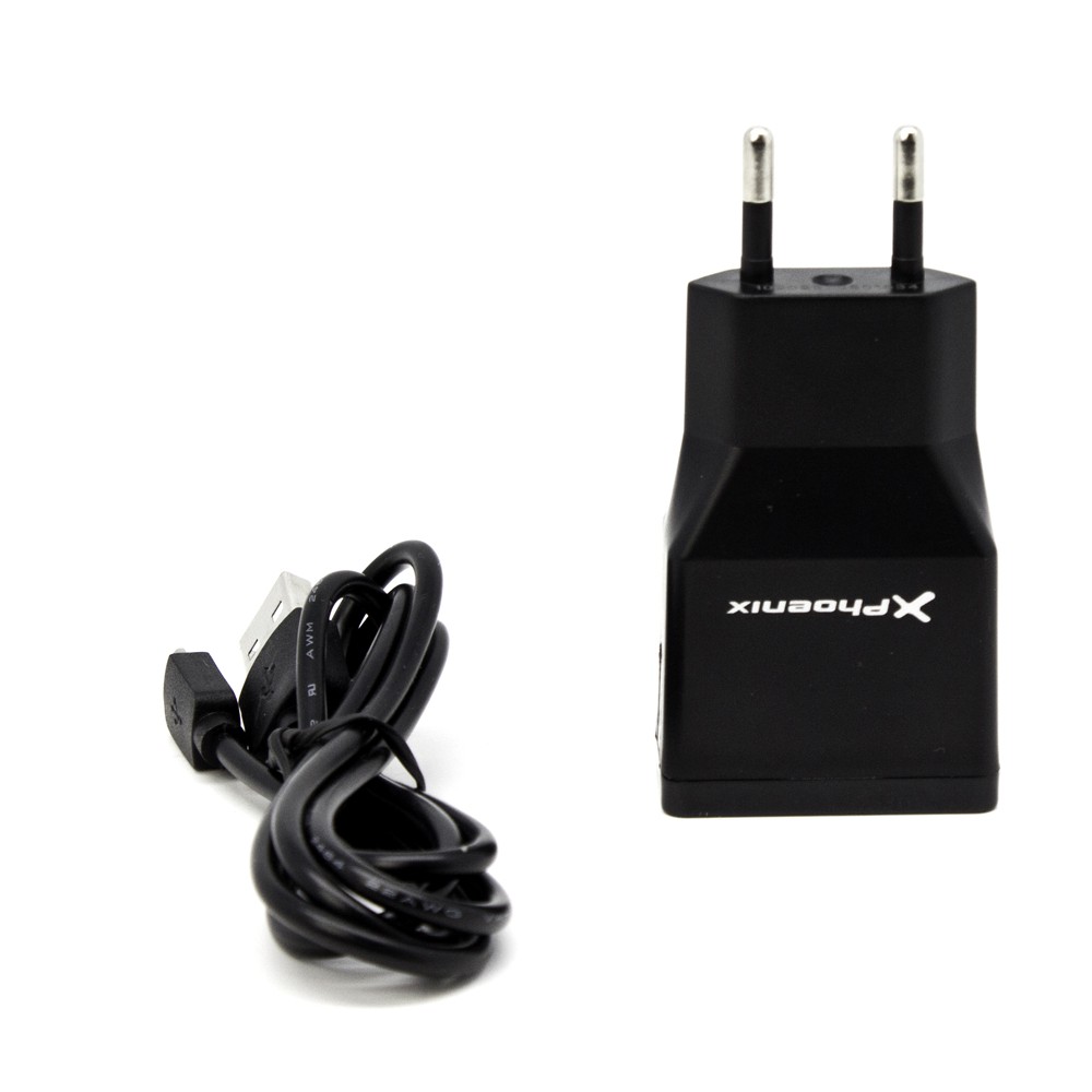 Cargador usb 5v 2 salidas 2a con cable micro usb