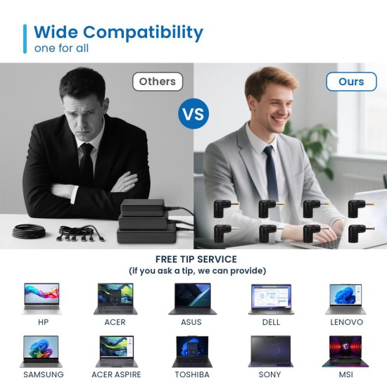 Cargador ewent ew3963 multifuncional 45w