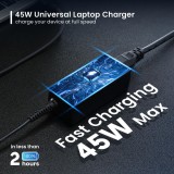 Cargador ewent ew3963 multifuncional 45w