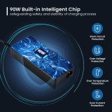 Cargador ewent ew3969 multifuncional 90w