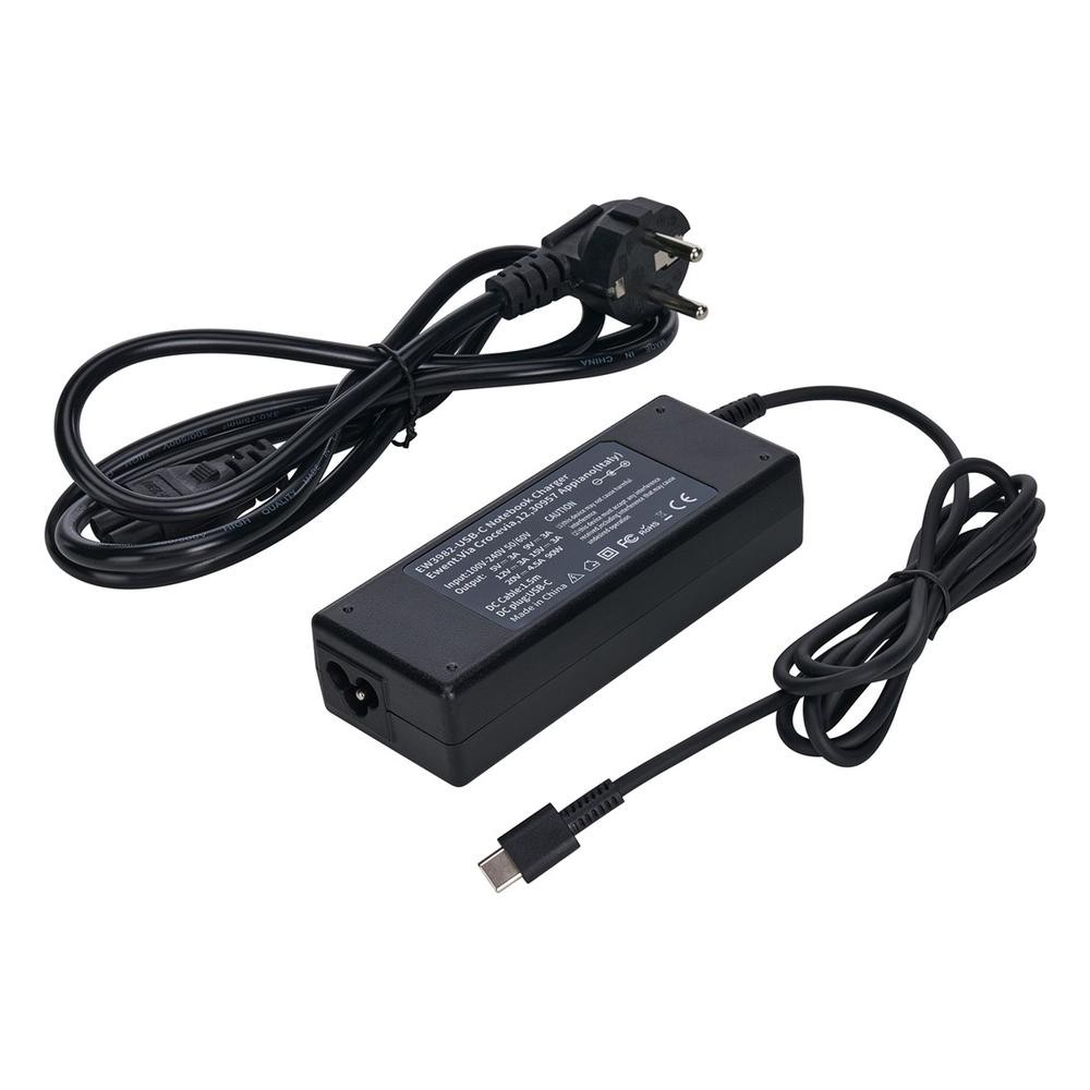 Cargador ewent ew3982 para portatil 90w usb tipo c