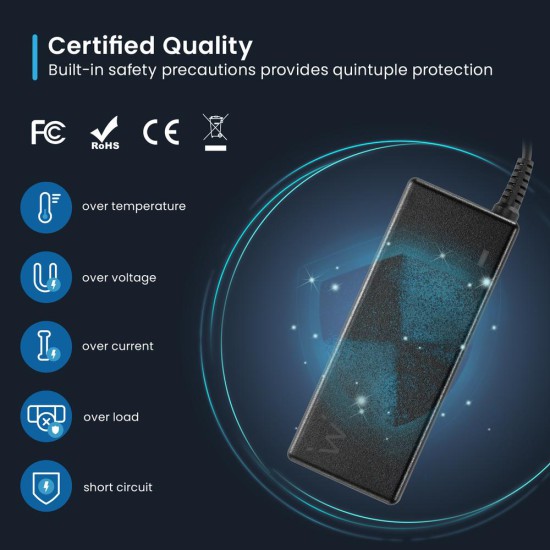 Cargador ewent ew3982 para portatil 90w usb tipo c