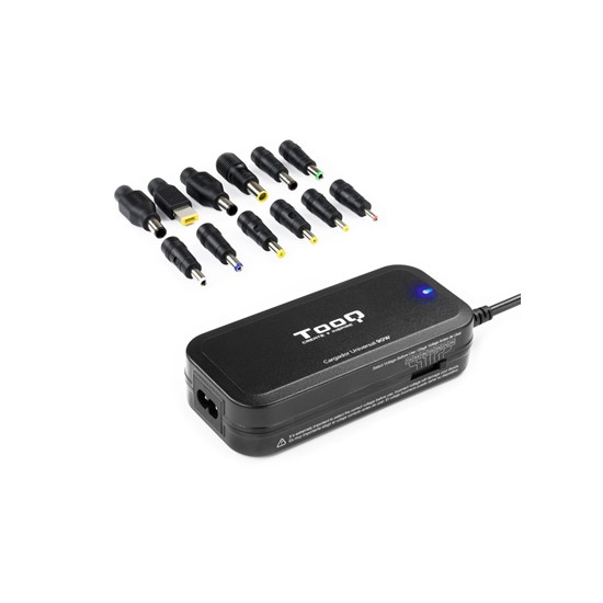 Cargador portatil universal tooq tqlc - 90bs02m 90w 1 x usb 12c negro