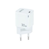 Cargador de pared tooq usb - c blanco 30w