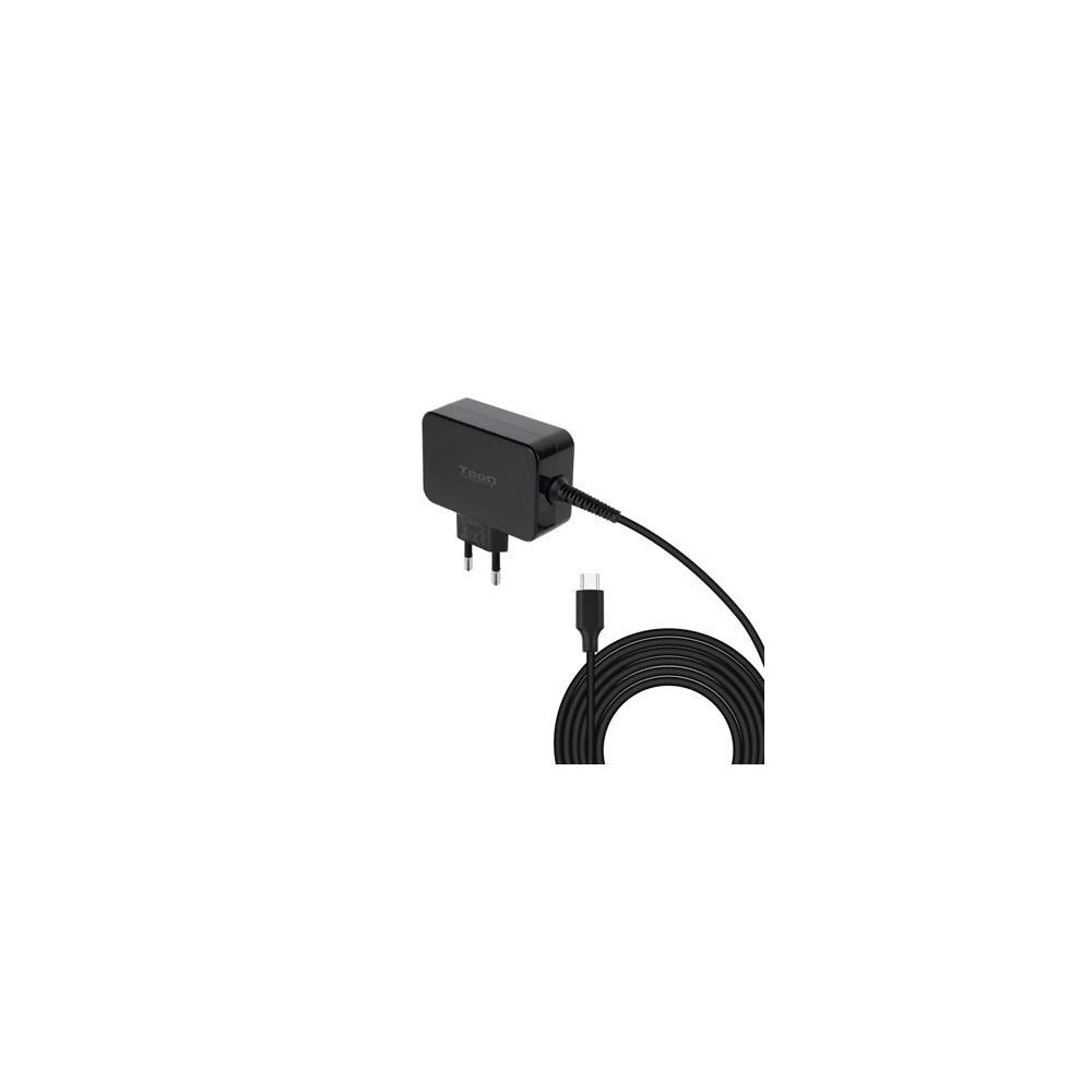 Cargador portatil tooq gan usb - c pd 65w negro