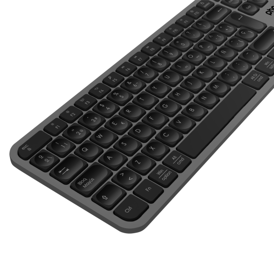 Teclado inalámbrico multidispositivo phoenix k300 blueooth dual y 2.4ghz