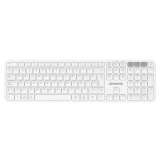 Teclado inalámbrico multidispositivo phoenix k300 blueooth dual y 2.4ghz blanco