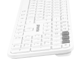 Teclado inalámbrico multidispositivo phoenix k300 blueooth dual y 2.4ghz blanco