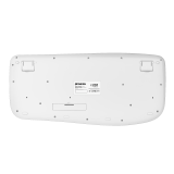 Phoenix k201 teclado ergonómico inalámbrico 2.4ghz blanco