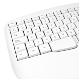 Phoenix k201 teclado ergonómico inalámbrico 2.4ghz blanco