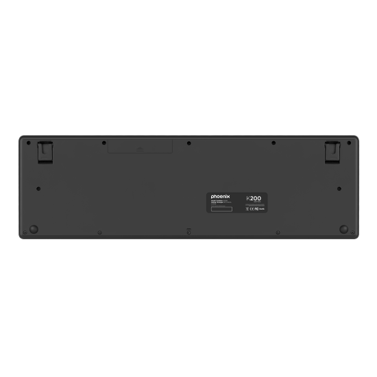 Teclado inalambrico qwerty phoenix k200 negro delgado