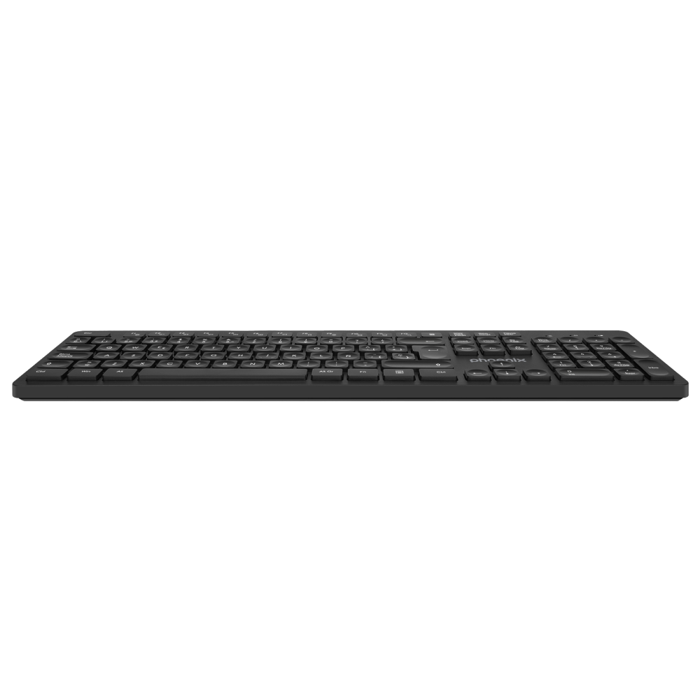 Teclado inalambrico qwerty phoenix k200 negro delgado
