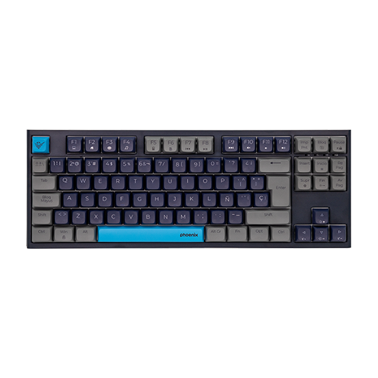 Teclado gaming royal pbt mecanico negro