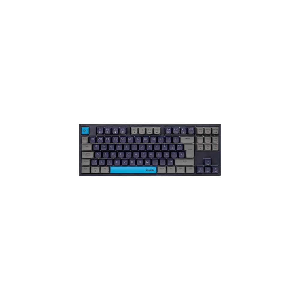 Teclado gaming royal pbt mecanico negro