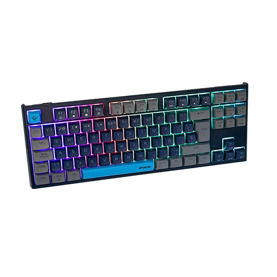 Teclado gaming royal pbt mecanico negro