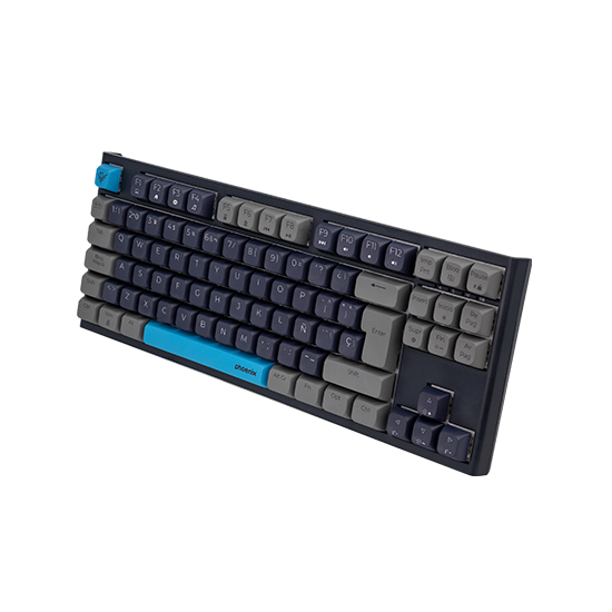 Teclado gaming royal pbt mecanico negro