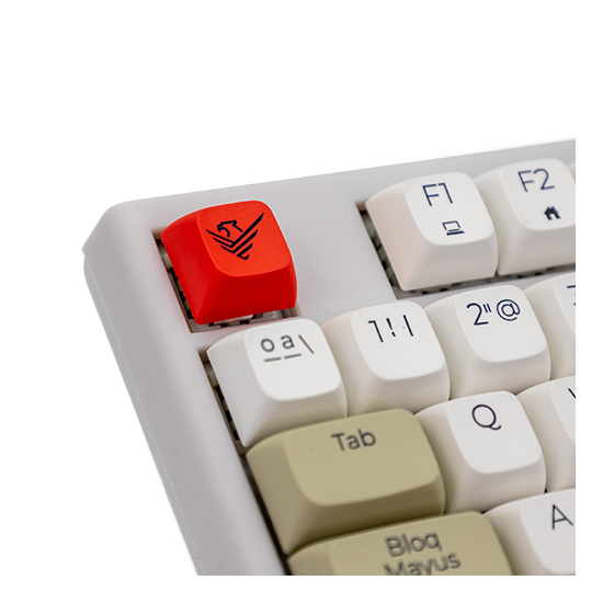 Teclado gaming royal pbt mecanico blanco