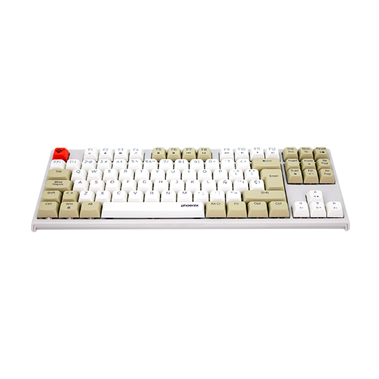 Teclado gaming royal pbt mecanico blanco