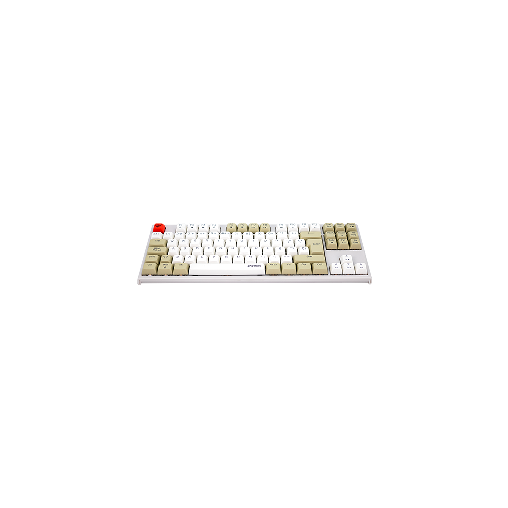 Teclado gaming royal pbt mecanico blanco