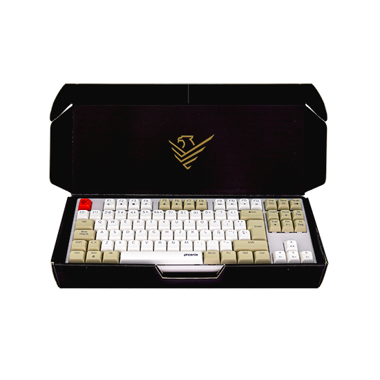 Teclado gaming royal pbt mecanico blanco