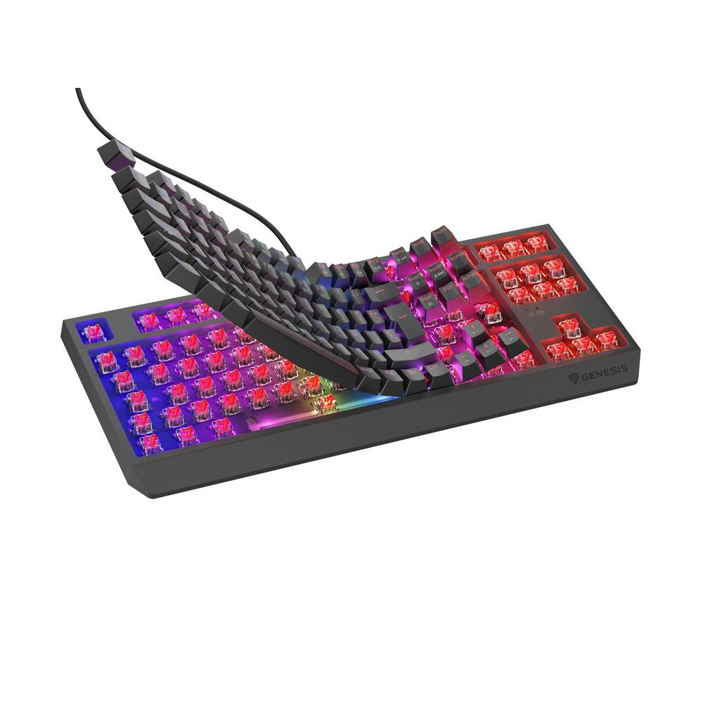 Teclado gaming genesis thor230 tkl rgb usb