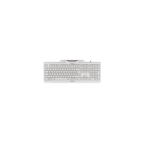 Teclado cherry kc 1000 sc lector de tarjeta chip integrado dni usb blanco