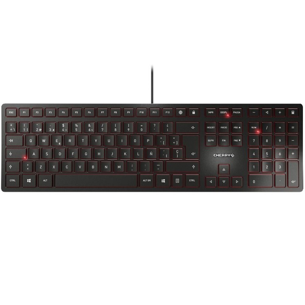 Teclado cherry kc 6000 slim ultraplano negro