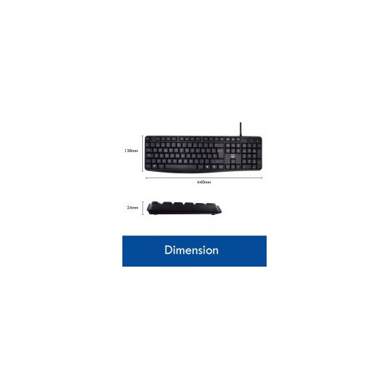 Teclado ewent ew3001 usb con escritura silenciosa