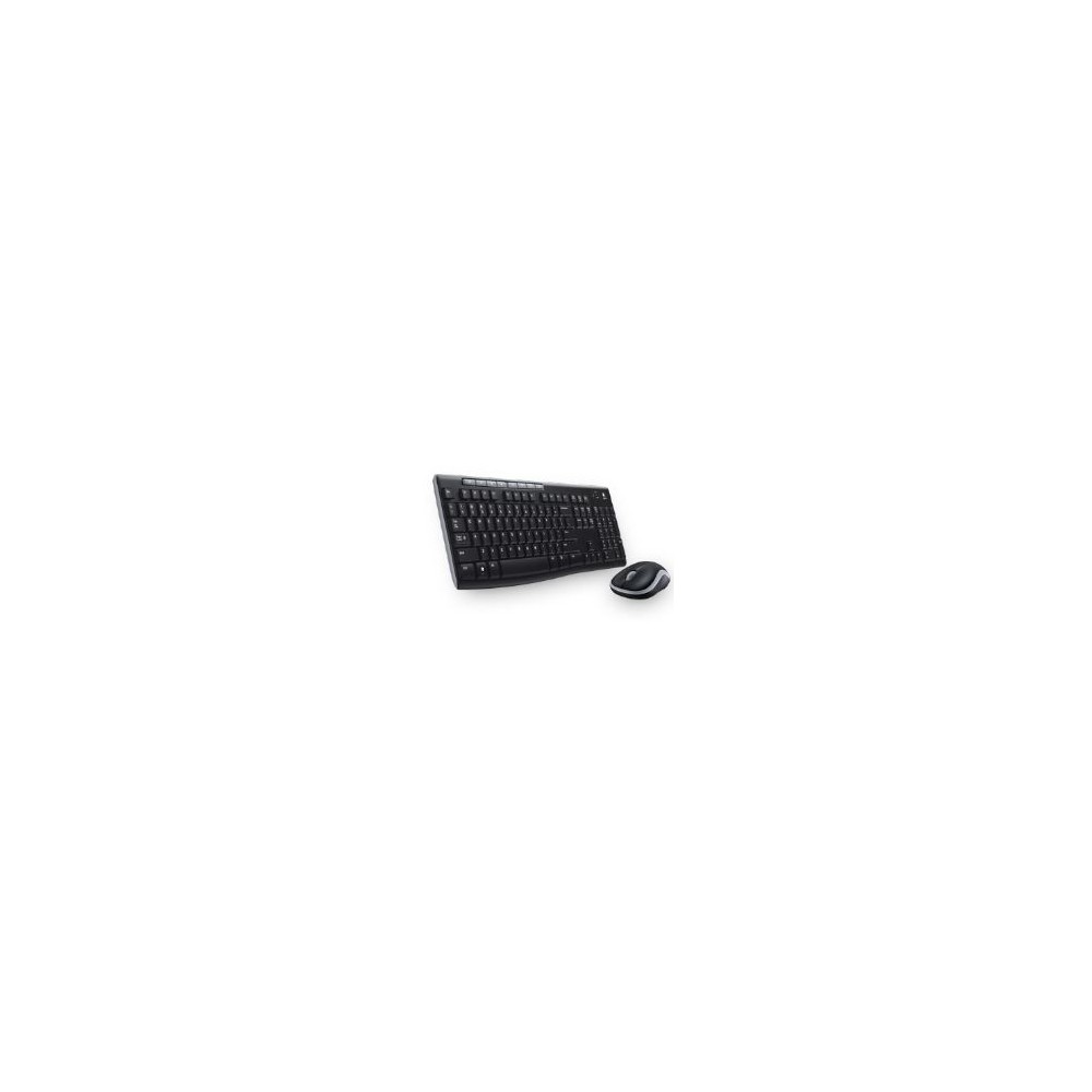 Teclado + mouse logitech mk270 optico wireless inalambrico usb 2.0 negro