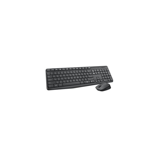 Teclado + mouse logitech mk235 wireless inalambrico resistente a salpicaduras