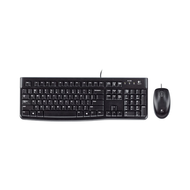 Teclado + mouse raton logitech desktop mk120 usb italiano