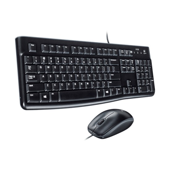 Teclado + mouse raton logitech desktop mk120 usb italiano