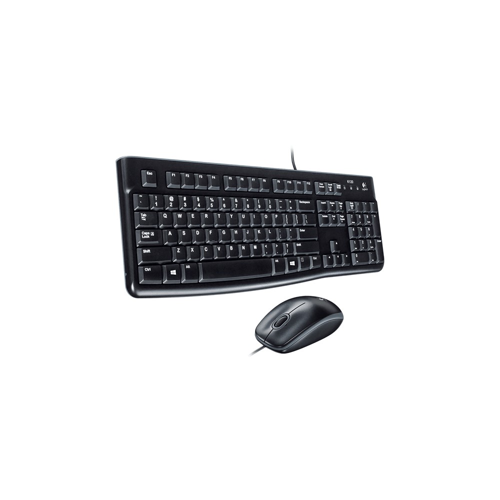 Teclado + mouse raton logitech desktop mk120 usb italiano