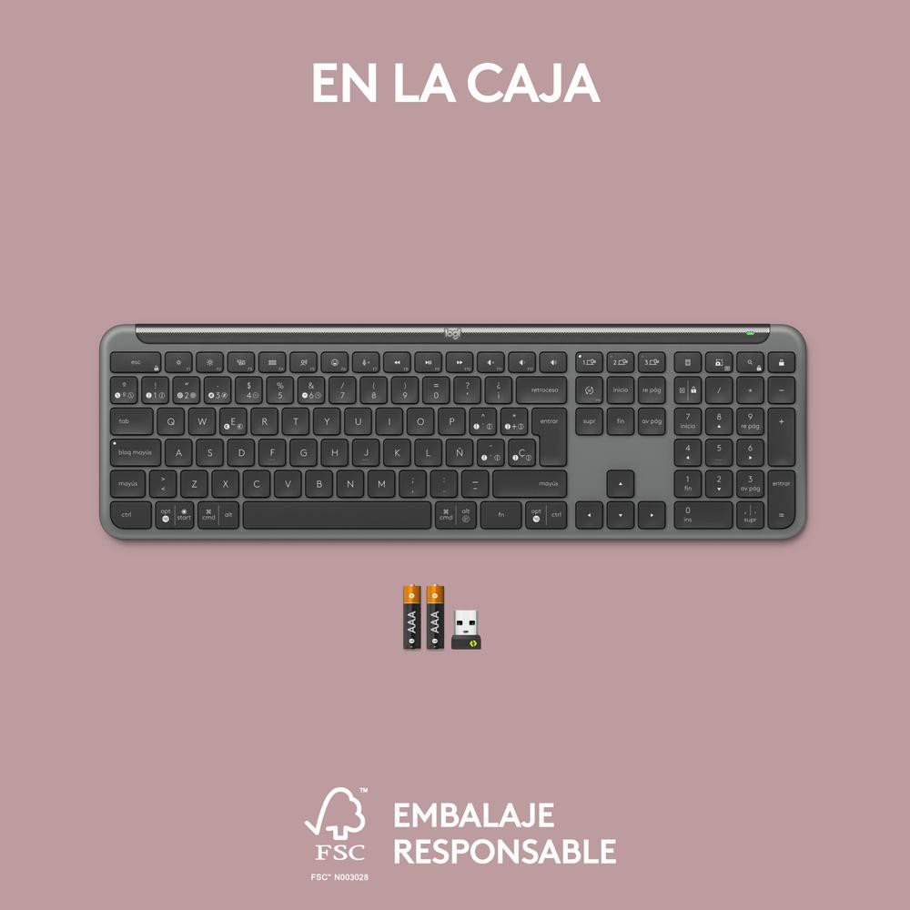 Teclado logitech k950 inalambrico negro