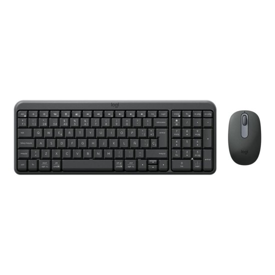 Teclado + mouse logitech mk250 inalambrico negro