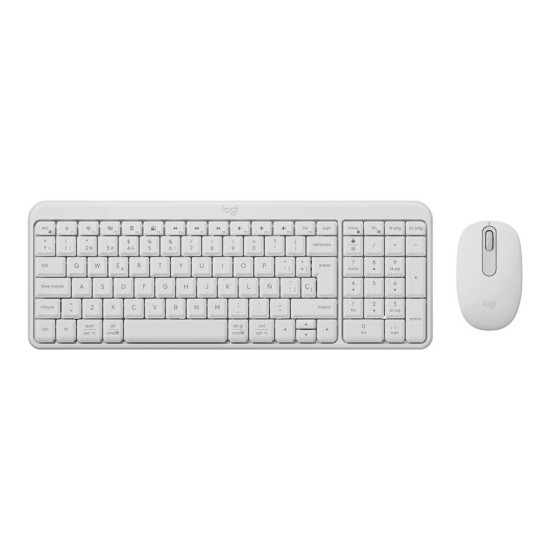 Teclado + mouse logitech mk250 inalambrico blanco