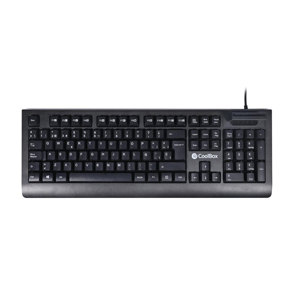 Teclado coolbox con lector dniie 4.0 coo - tec04dni