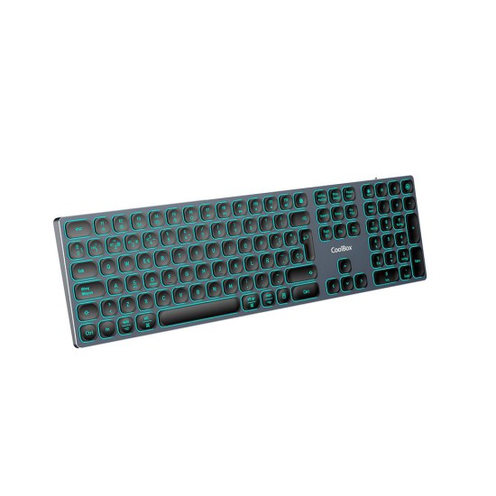 Teclado inalambrico retroiluminado coolbox moonlight key b431