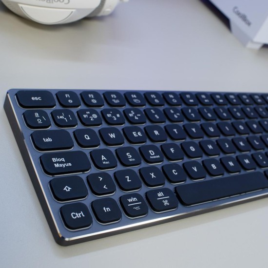 Teclado inalambrico retroiluminado coolbox moonlight key b431