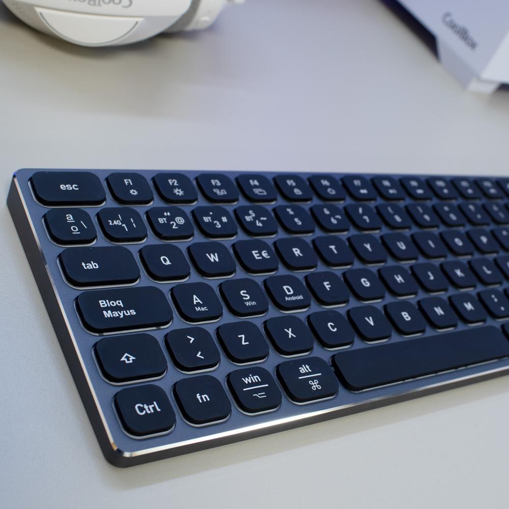 Teclado inalambrico retroiluminado coolbox moonlight key b431