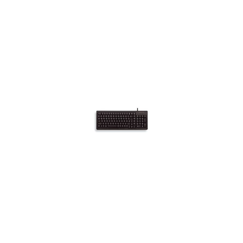 Teclado cherry slim reducida pad numerico usb negro