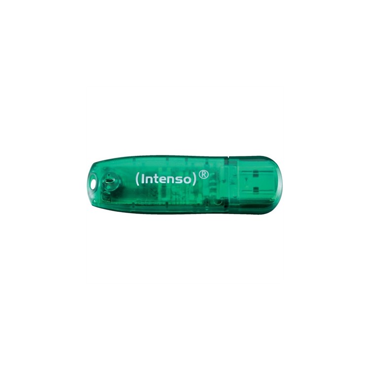Memoria usb 2.0 intenso rainbow 8gb verde