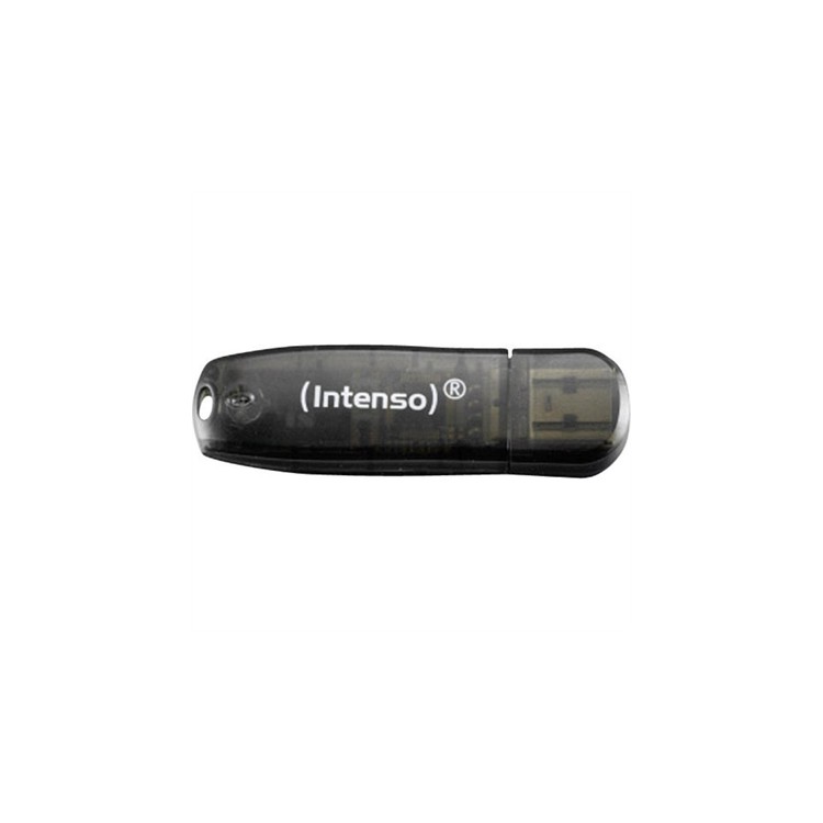 Memoria usb 2.0 intenso rainbow 16gb negro