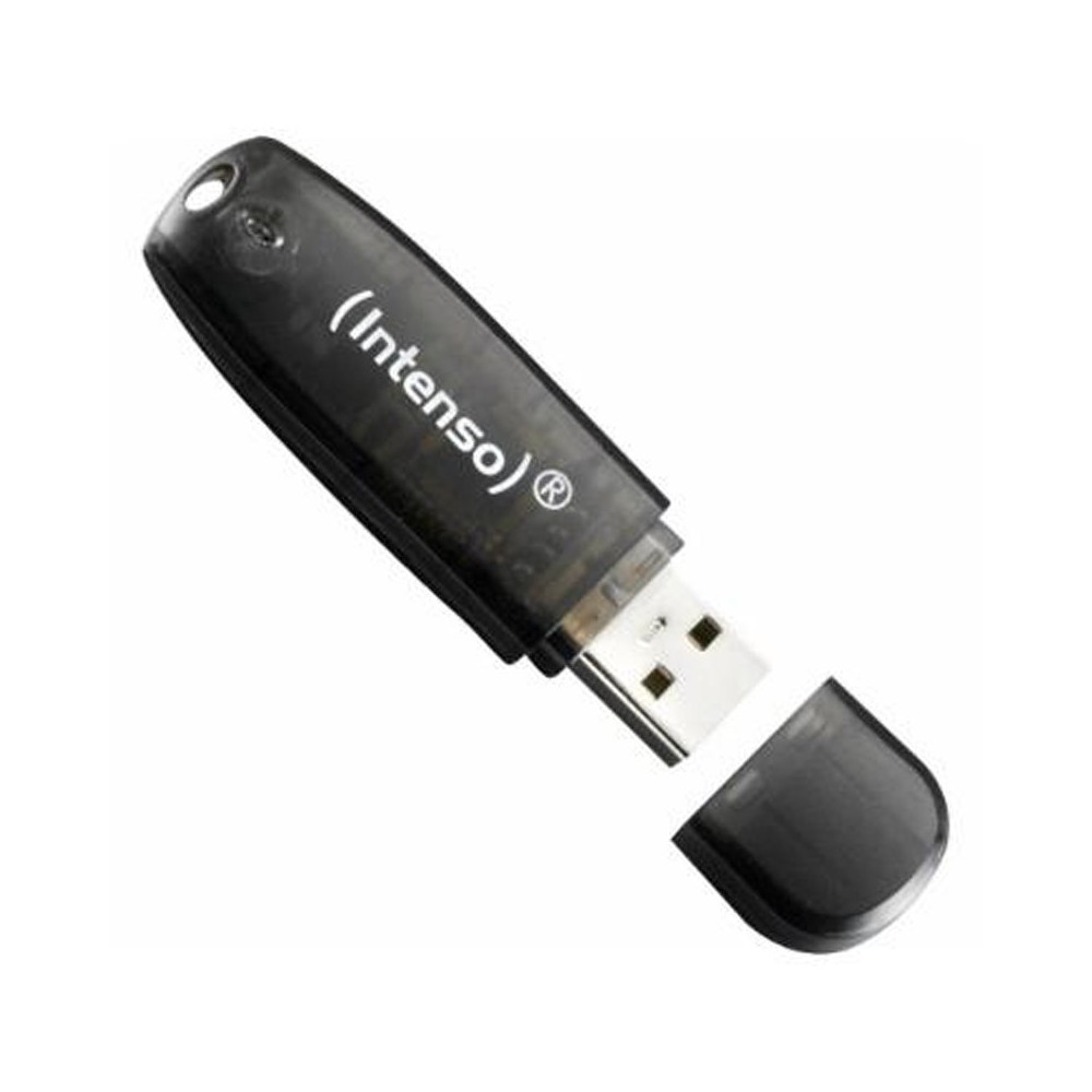 Memoria usb 2.0 intenso rainbow 16gb negro