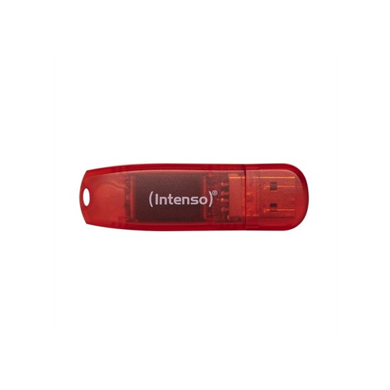 Memoria usb 2.0 intenso rainbow 128gb rojo