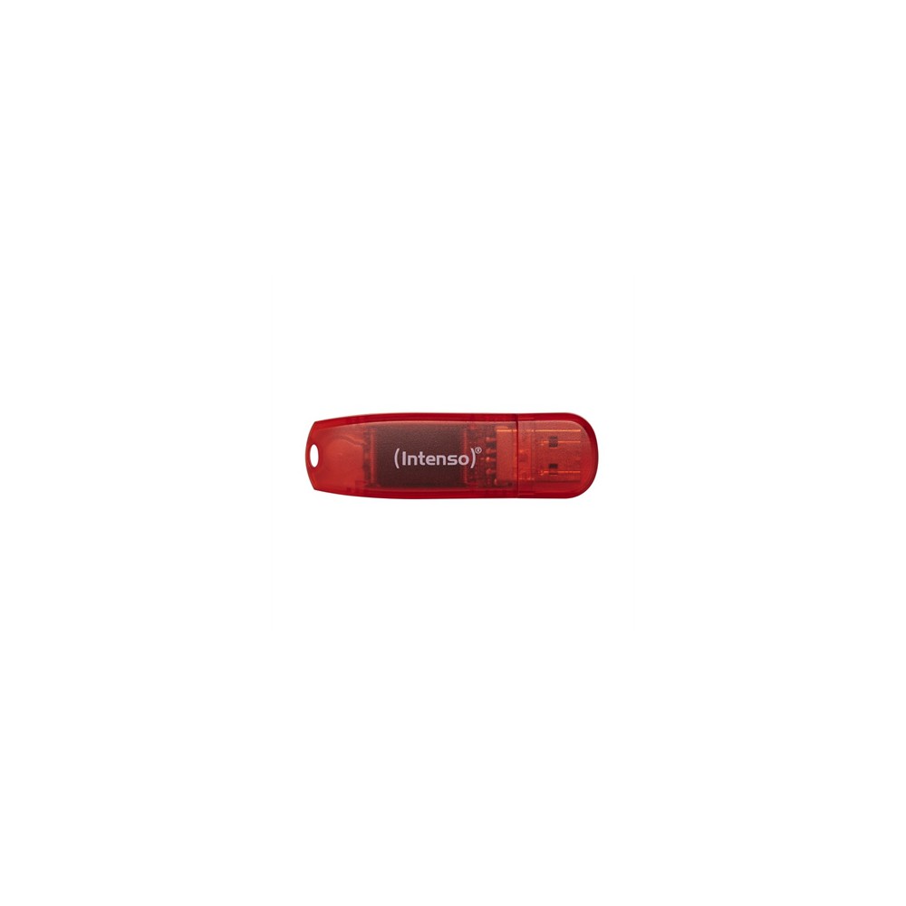 Memoria usb 2.0 intenso rainbow 128gb rojo