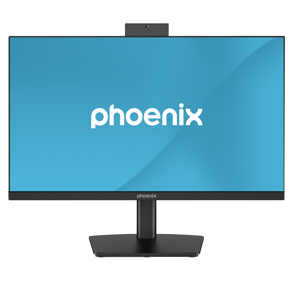 Monitor phoenix visión 24 pro 23.8 pulgadas full hd panel ips webcam integrada abatible hdmi + dp altavoces integrados