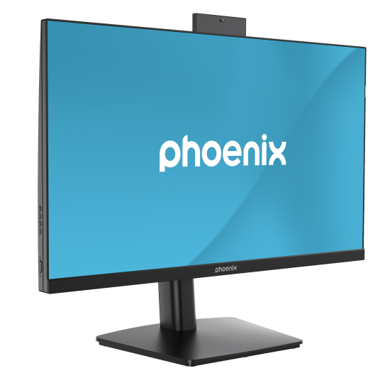 Monitor phoenix visión 24 pro 23.8 pulgadas full hd panel ips webcam integrada abatible hdmi + dp altavoces integrados